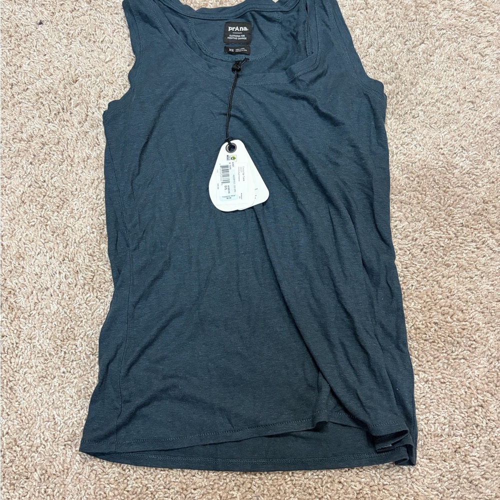 Brand new with tags Prana Dark Charcoal Tank Top - Sleeveless Women's Tee